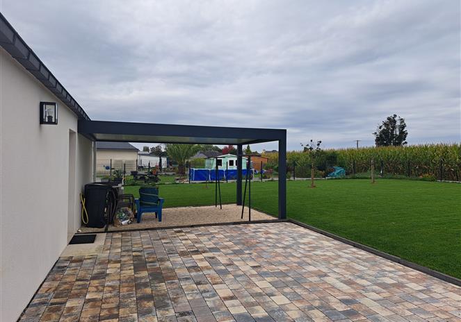 muzillac cour pavé et carport